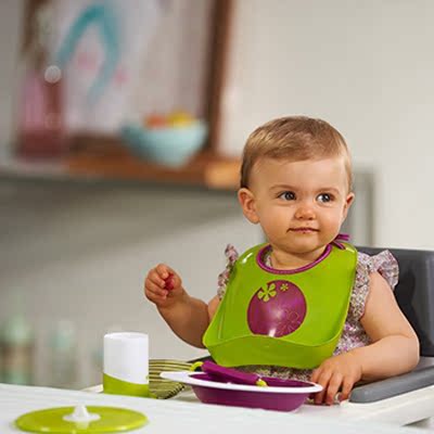 BEABA 婴幼儿防滑哺喂碗2件套 宝宝训练餐具套装 儿童辅食工具