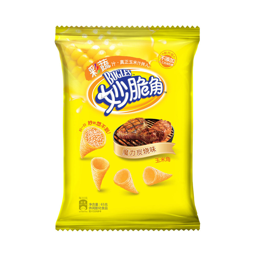 【天猫超市】玉米妙脆角（魔力炭烧味）65g/袋 新老包装随机发货