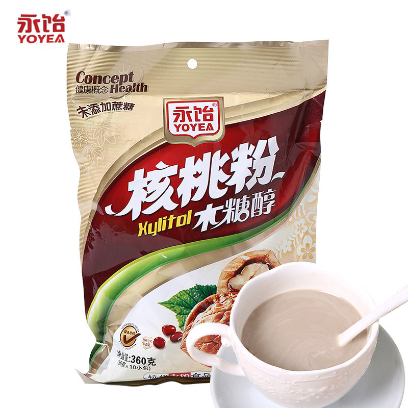 【天猫超市】永饴 木糖醇核桃粉360g/袋  营养早餐休闲冲饮品%#