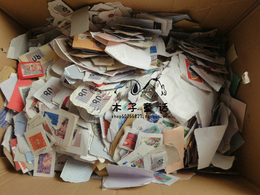 {Muzi fairy tale} foreign pure commemorative letter pin stamp cut 1 kg no general ticket 500 grams handbook material