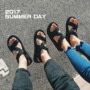 Ins super sandal port port gió ulzzang Harajuku BF mùa hè nam và nữ mẫu đôi dép đi biển hoang dã giản dị dép sandal nam