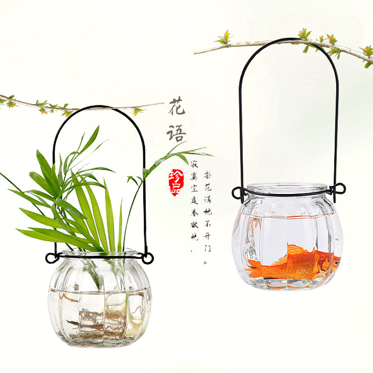 Creative Eu Style Adornment Modern Transparent Glass Vase Living Room Minimalist Flower Arrangement Bottle Table Hydroponic Small Pendulum
