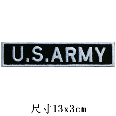 American chest strip (white edge) Cloth sticker Clothes sticker Embroidered label Label label Cloth label Customized Velcro