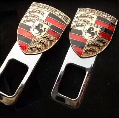 保时捷卡宴 911 Macan 汽车带钻安全带卡夹保险带插销 插片 卡扣