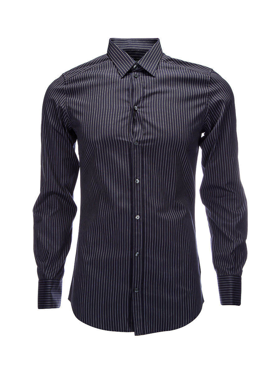 Dolce&Gabbana 藏青色条纹长袖衬衫