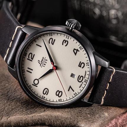朗坤Laco 德国正品 防水自动机械手表夜光休闲真皮男表 850019