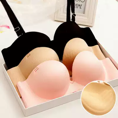 Brushed Adam's hand has a steel ring to gather a bra. One piece of comfort and no trace on the top, thin and bottom thick gathering underwear