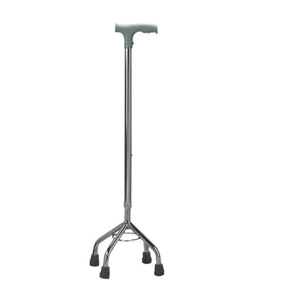 New Crutch Seniors Four-legged Corner Outdoor Casual Crutch Telescopic Cane Non-slip Walker-Taobao
