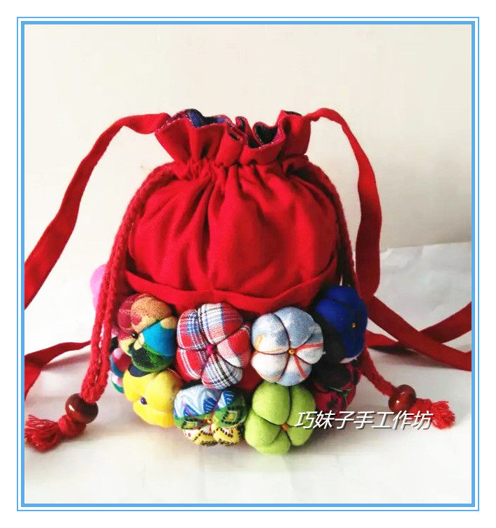 Yunnan Lijiang Ethnic Wind Handmade Bag Mobile Phone Bag Slanted Scapegoat Girl Casual Zero Wallet Carry Bag Inclined Satchel Bag