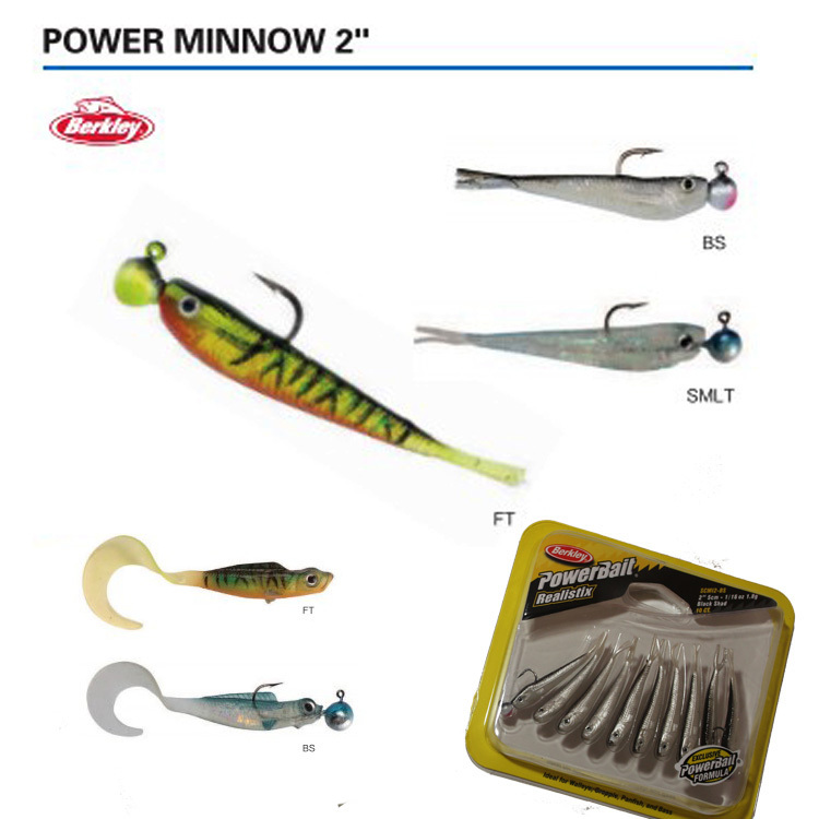 Authentic American Beckley Soft Bait Powerbait Lead Head Hook Strong Curly Tail Fish Composite Lure Fake Bait