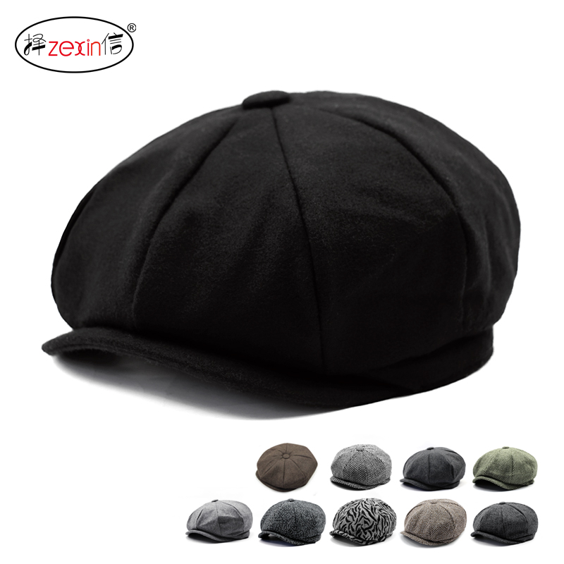 Cap Children Autumn Leisure 100 Hitch Anise Cap Woman Autumn Winter Warm Gross Burre Hat Men's Korean Version Duck Tongue Cap Tide Retro