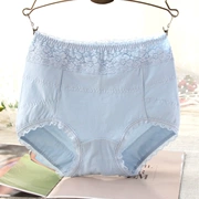 Weiss Fu eo cao đồ lót nữ cotton vải cotton gói sau sinh hông tạo dáng quần đùi cỡ lớn - Vòng eo thấp