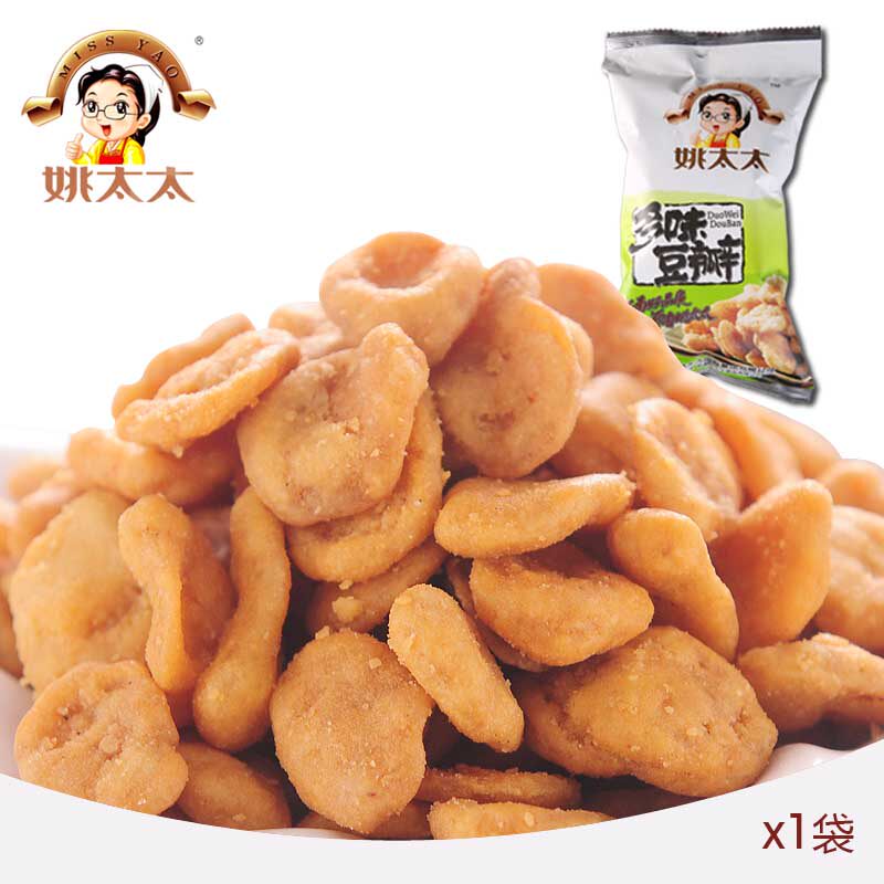 【天猫超市】姚太太 多味豆瓣36g 炒货休闲零食小吃 特产蚕豆