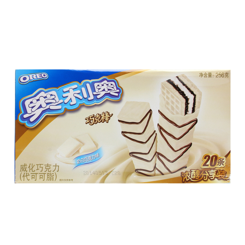 【天猫超市】亿滋 奥利奥威化饼干巧克棒奶白巧克力味256g20条