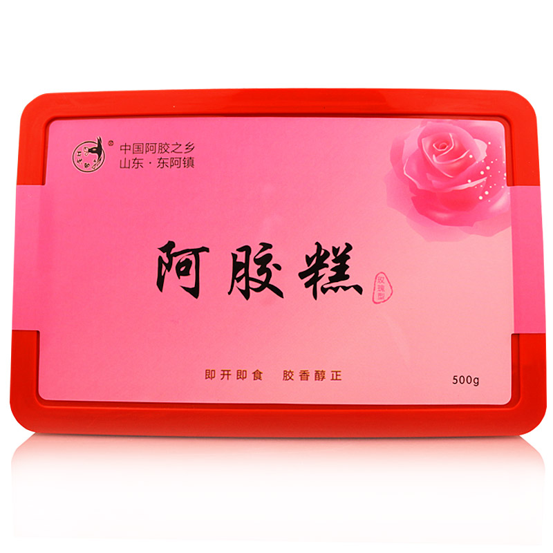 买一送一 无忧驴 阿胶膏即食阿胶糕盛东堂 500g  女士传统固元膏