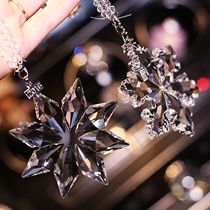 Fashion snowflake pendant car jewelry Car rearview mirror pendant car trailer car cute decoration female