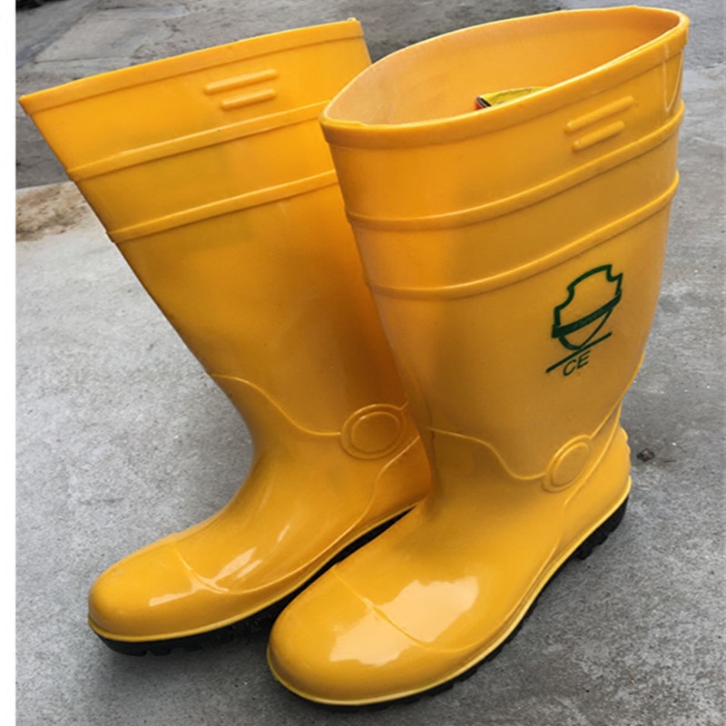 Steel Head Boots Anti-Puncture Work Mine Boots Waterproof Rain Boots Site Mix Clay Rain Boots High Help Rain Boots Rain Boots-Taobao