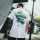 2018 áo thun hip hop mới nam tay ngắn thời trang đường phố châu Âu và Mỹ lỏng lẻo