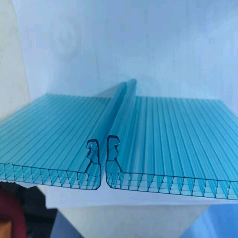 PC lock plate U-shaped lighting curtain wall Transparent multi-layer u-shaped roof waterproof impact resistance PC-U-shaped lock PC