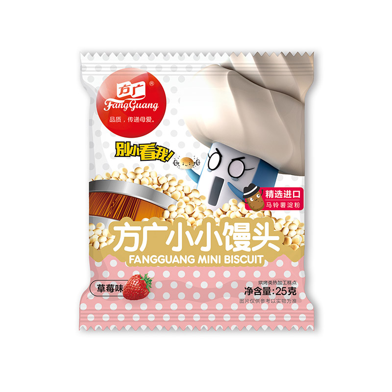 【天猫超市】方广小小馒头（草莓味）25g（适合6个月以上）