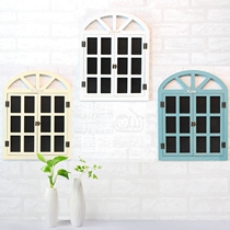 Fields Yard Retro Fake Windows Blackboard Wall-mounted Wall Coffee Shop Milk Tea Shop Bar Decorations Creative Wall Trim