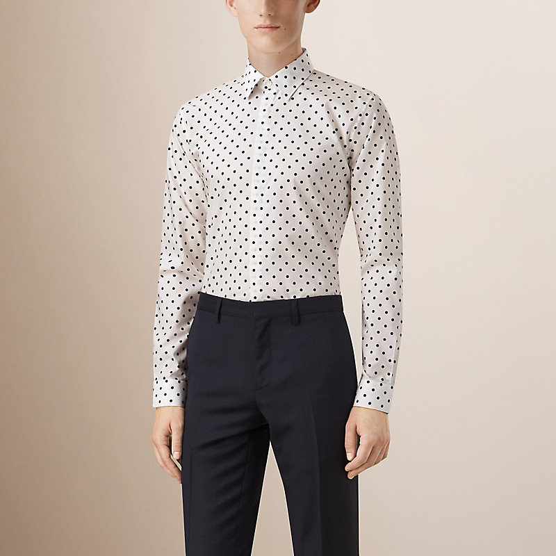 BURBERRY/博柏利修身剪裁波点棉质衬衫 39902291