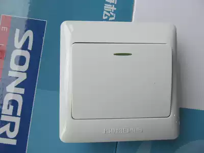 Shanghai Songri switch one-open double-cut new S2000 type socket single large board one-open double-cut double-one-open