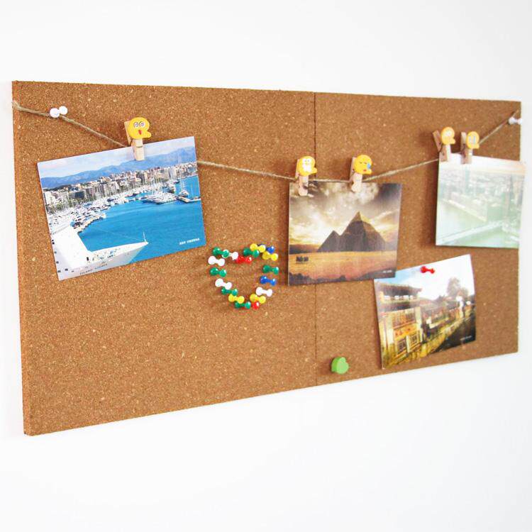 With adhesive cork sheet ten pieces of home message cork paste 1cm thickness square promotional column