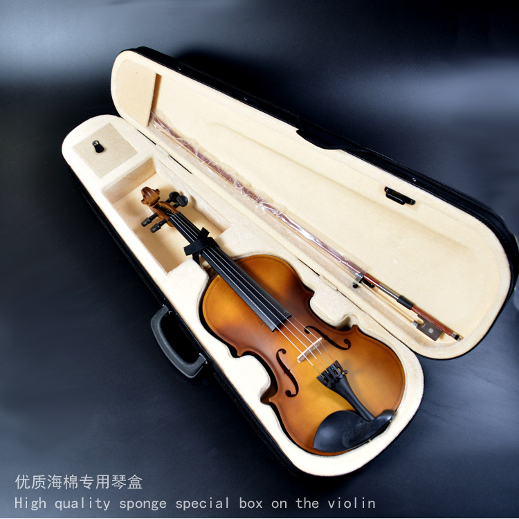 Refined Violin Beginner Student 3 4 Adults 4 4 Children 1 2 Size Handmade Musical Instrument Set