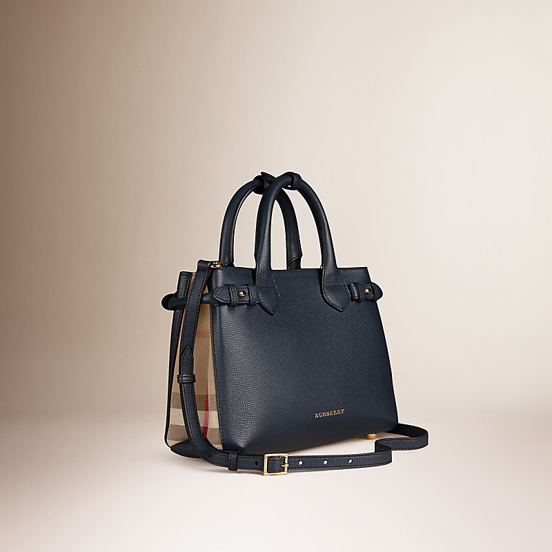 BURBERRY/博柏利小号 House 格纹皮革班纳手袋 39830411