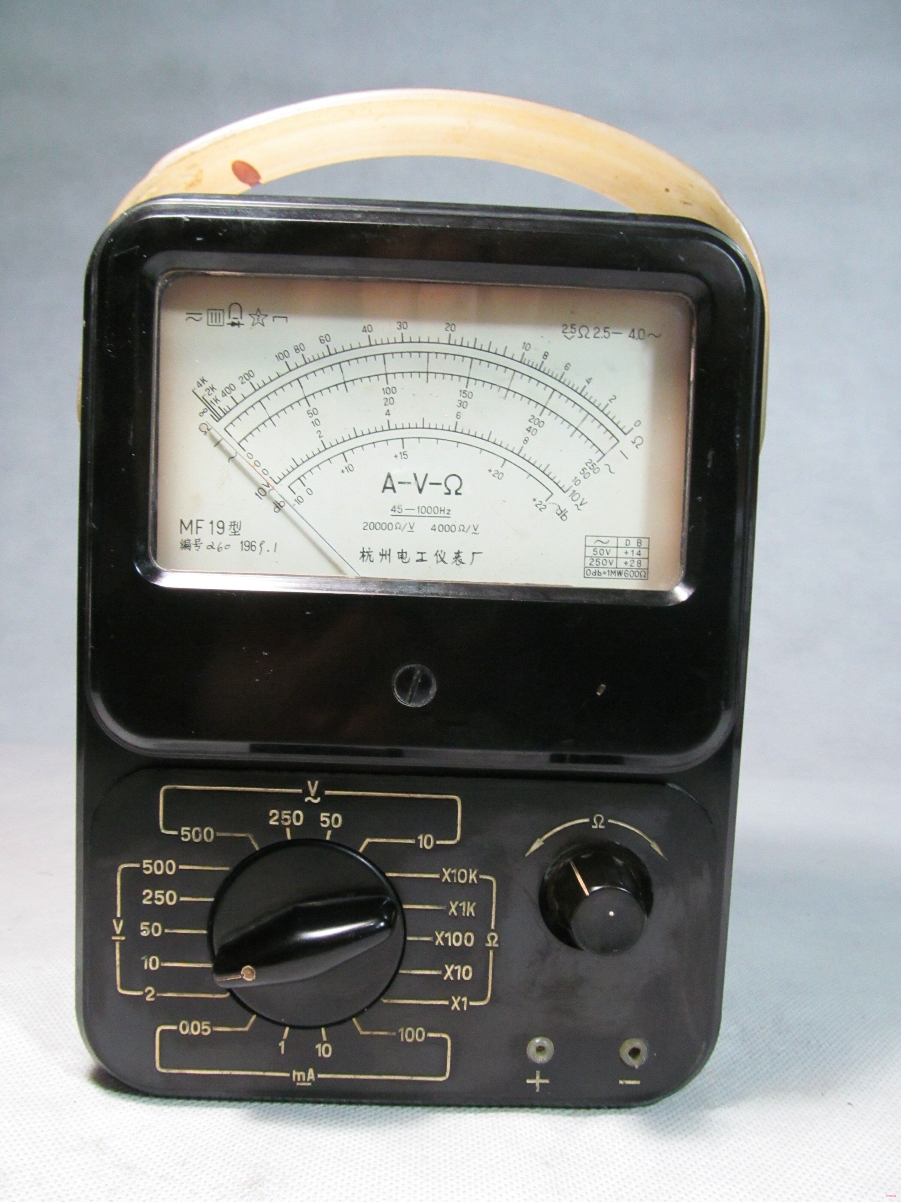 MF19 type 69 years Hangzhou electric work meter factory pointer old antiques collection Wanuse electricity meter
