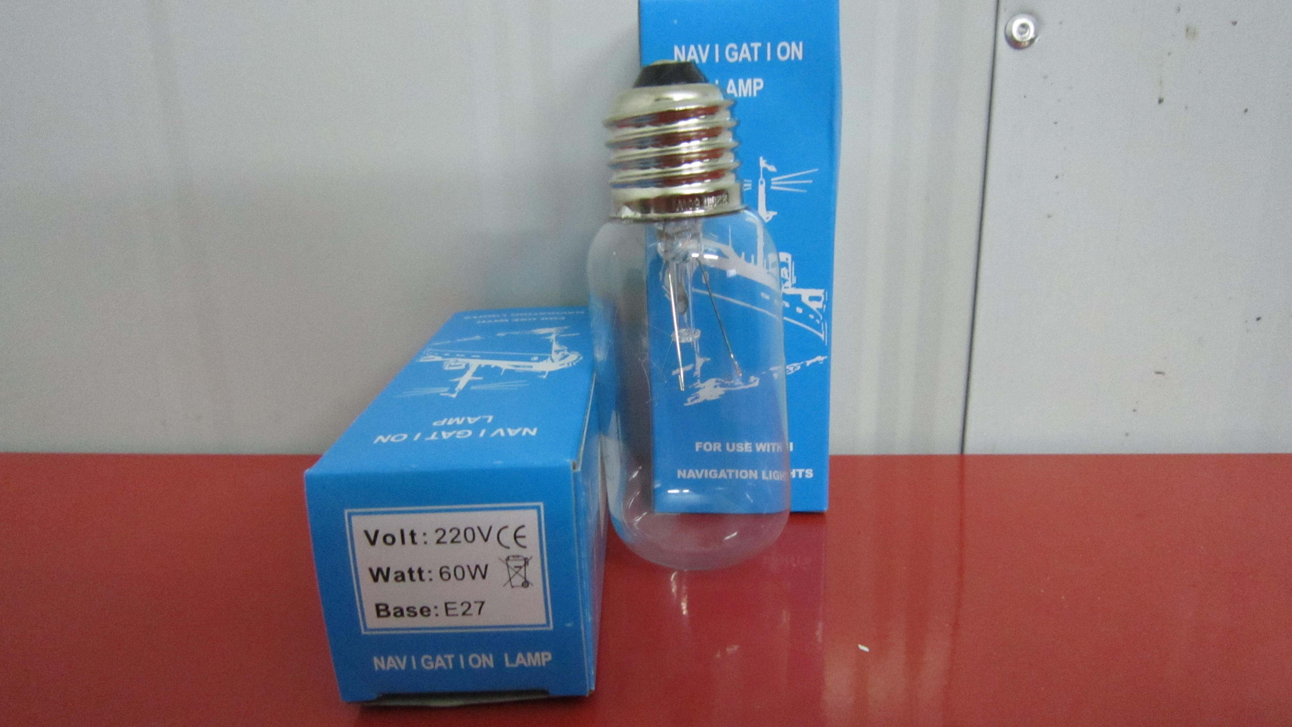 790424 E27 Tubular Navigation Bulb 220V 60W