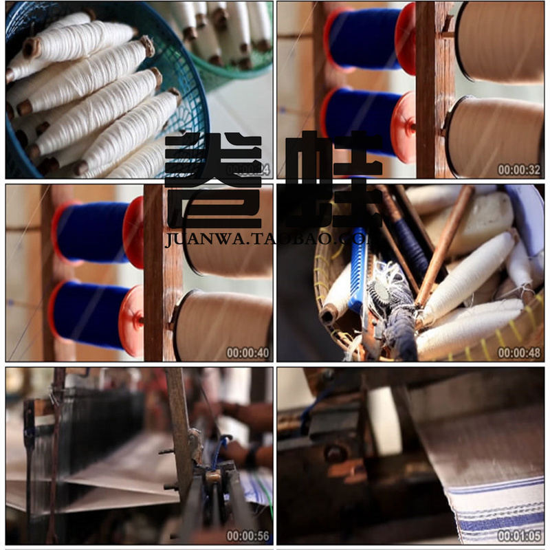 Traditional Cultural Heritage, Ancient Weaving Techniques, Handcrafted Textile Machines, Spinning and Weaving, High-Definition Real-Shot Video Footage Traditional Cultural Heritage, Ancient Weaving Techniques, Handcrafted Textile Machines, Spinning and Weaving, High-Definition Real-Shot Video Footage