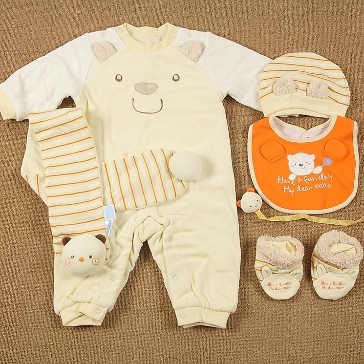 清仓处理★丽婴房专柜正品童装新生婴儿豪华7件套外出服礼盒