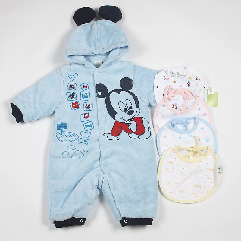 包邮★丽婴房专柜正品童装婴幼儿新生儿外出服连身衣爬服哈衣礼盒
