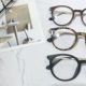Nghệ thuật retro mới của Hàn Quốc Quạt kính Shusheng khung nữ mặt tròn sửa chữa mắt cận thị nam phẳng gương hoang dã kính cận mỏng Kính