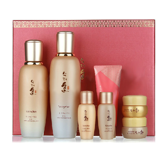 授权代理 LG蝶妆秀丽韩(秀雅韩)本 滋养水乳385ml7件套礼盒韩国