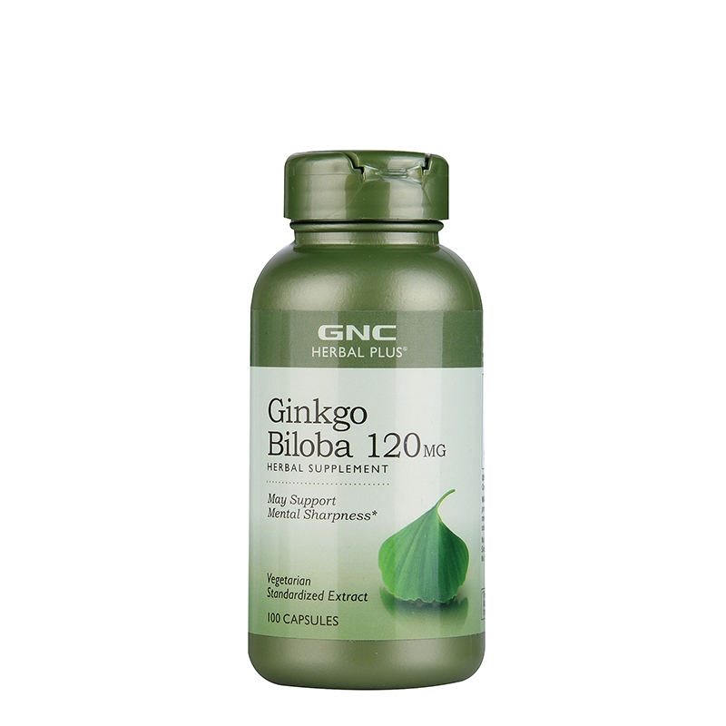 GNC健安喜美国银杏胶囊120mg*100粒