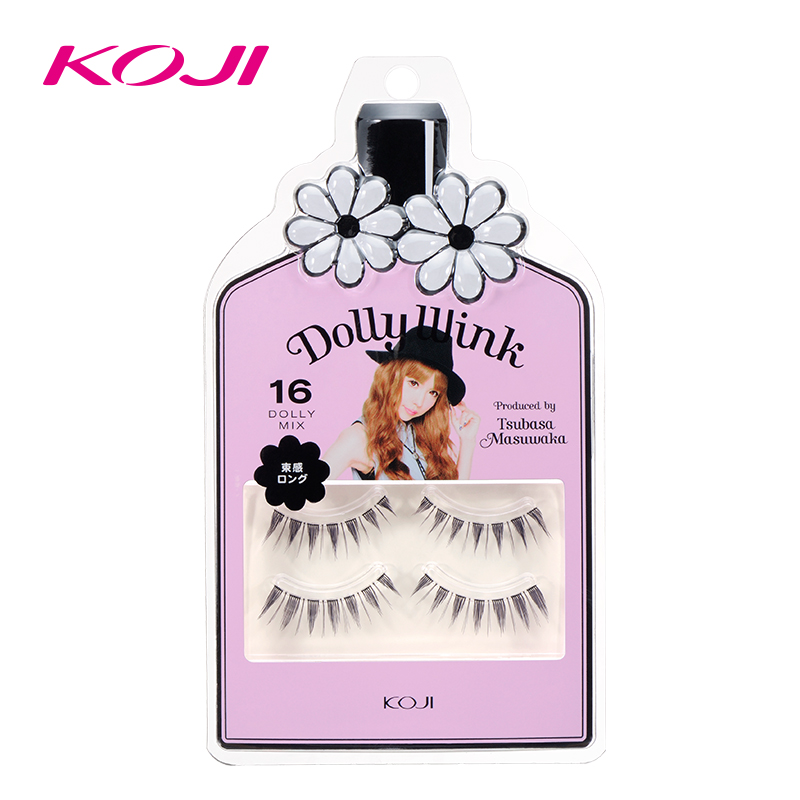 蔻吉KOJI假睫毛2对 日本益若翼DOLLY WINK 16#上假睫眼珠放大