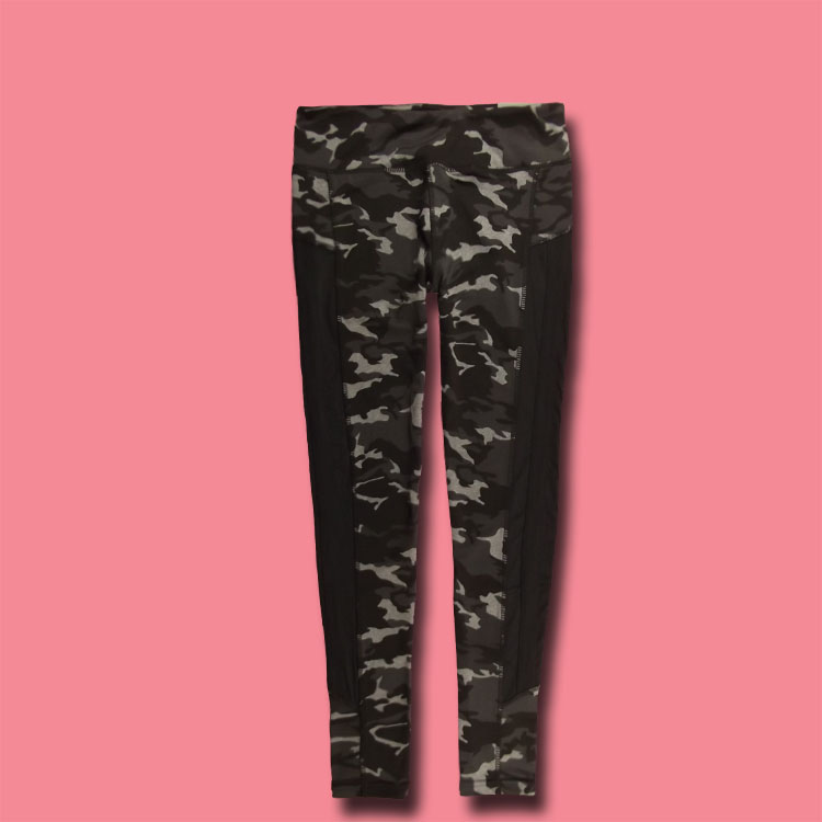 Dingsheng Foreign Trade Women's Camouflay Elastic Fitness Long Pants Suction Quick Dry Sports Tight Yoga Running Long Pants K835