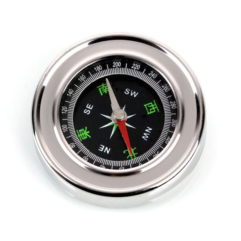 Outdoor portable stainless steel compass compass compass north arrow luminous waterproof multi-function car professional compass