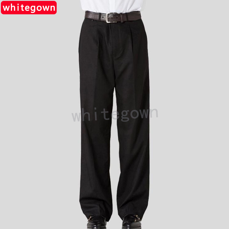 (whitegown) New Korean slim business straight pants men's work clothes men's suit pants
