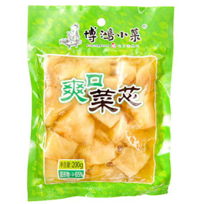 【天猫超市】博鸿小菜爽口菜心200g/袋酱菜榨菜爽口 开胃 榨菜芯