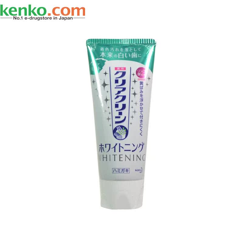 日本直邮 花王含氟强效美白牙膏去黄斑烟渍120g固齿防龋齿薄荷香