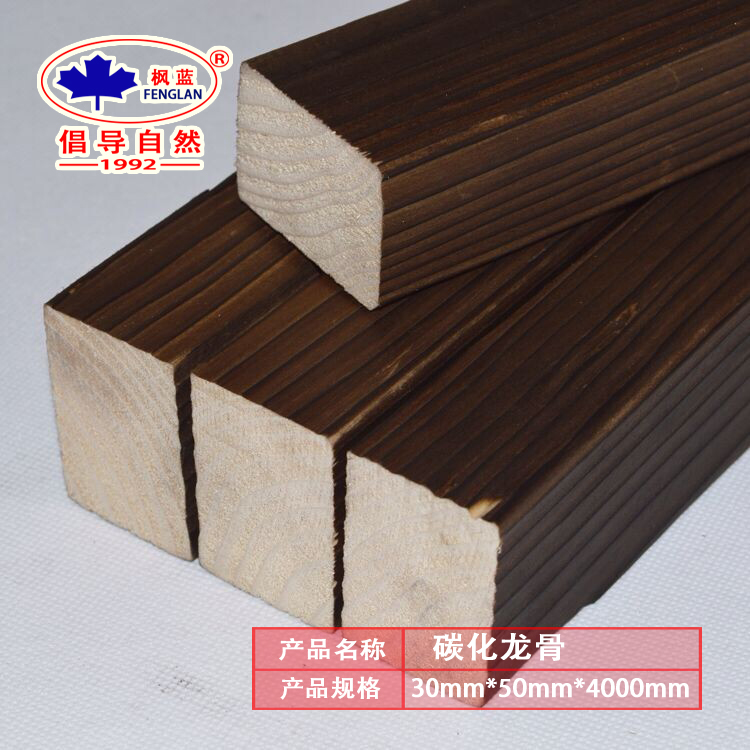 Maple blue plate carbon carbone cipine square wood decoration ceiling outdoor anti-corrosion charcoal burning floor