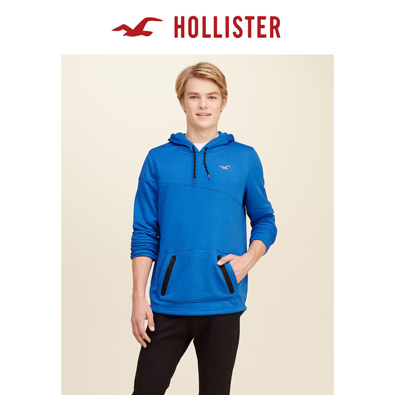 Hollister 拉链口袋帽衫卫衣 男 109502