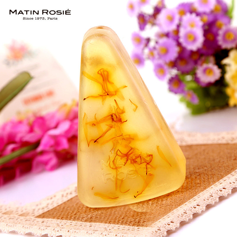 法国进口橙花精油手工皂 肌肤亮白肌肤香皂洗脸洁面皂120g 含花瓣