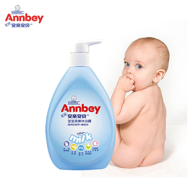 安亲安贝婴儿沐浴露 无泪配方宝宝儿童柔嫩沐浴露360g