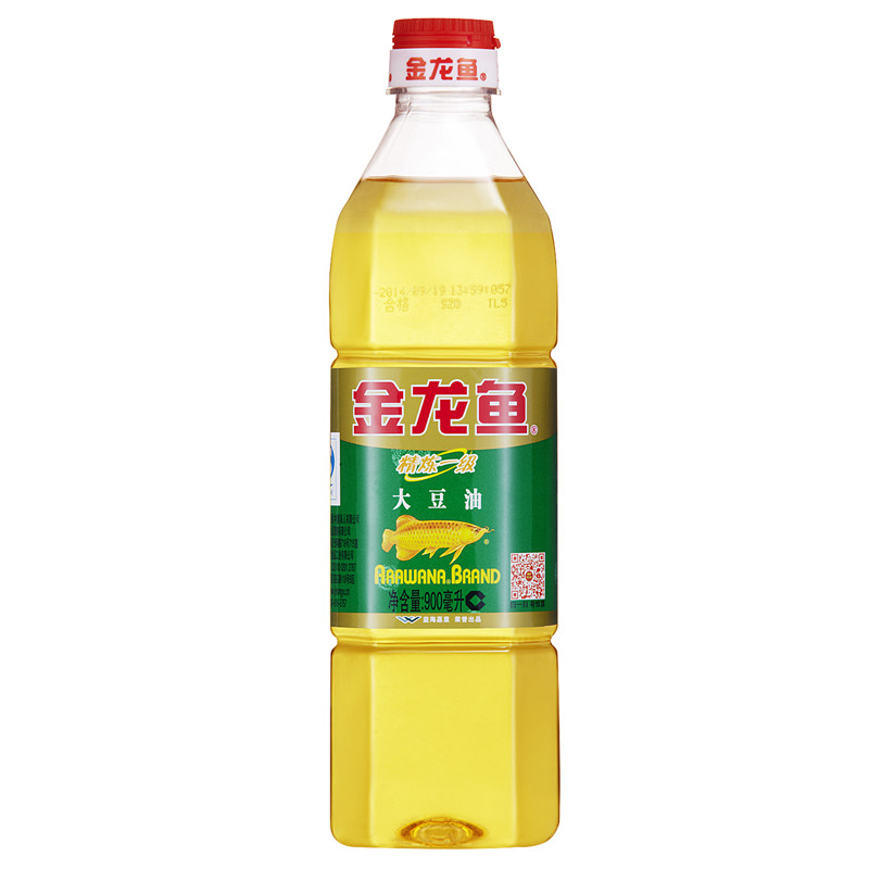 【天猫超市】金龙鱼 精炼一级大豆油 900ml/瓶 健康食用油