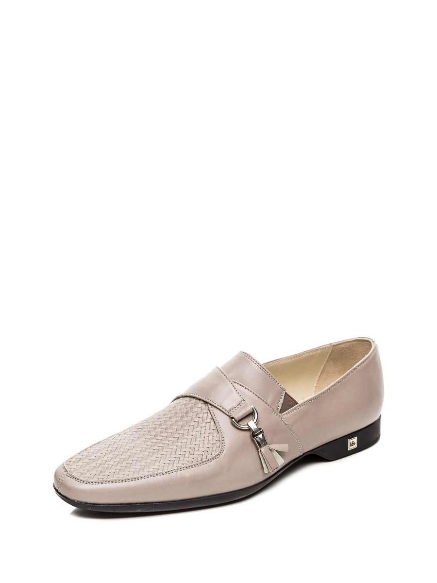 Roberto Botticelli 杏色编织吊穗孟克鞋